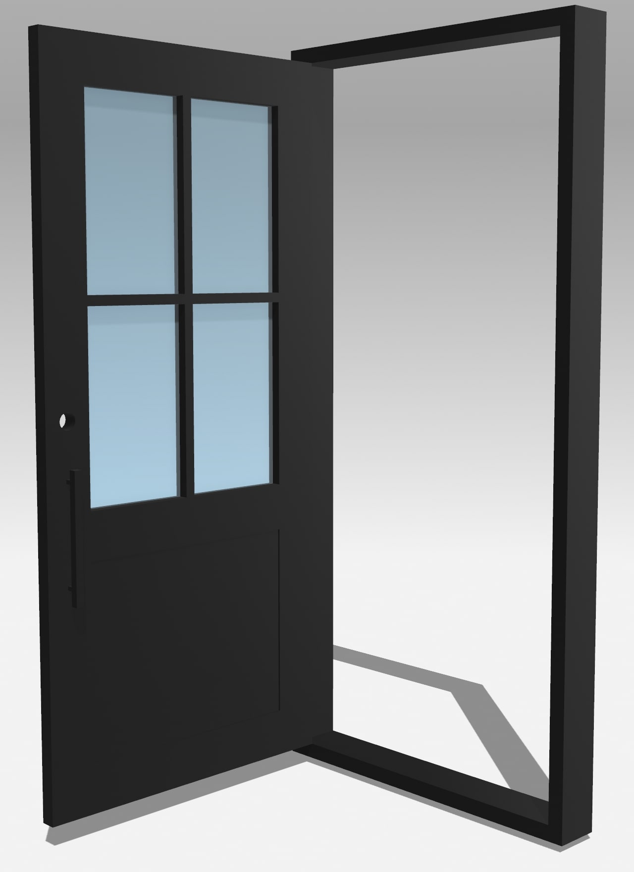 Custom 4 Panel Swinging Door